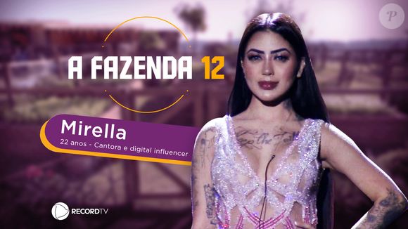 No final de 2020, MC Mirella integrou o elenco da 12ª edição de 'A Fazenda'