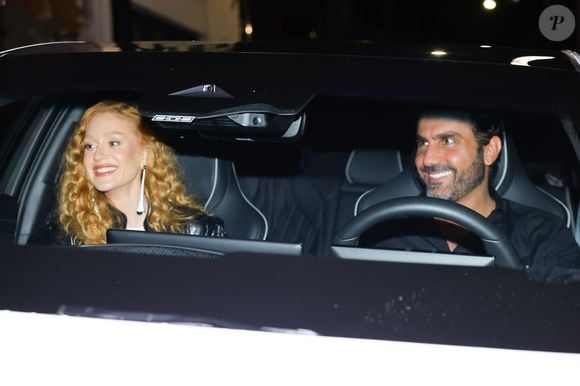 Marina Ruy Barbosa foi com o noivo, Abdul Fares, à festa que ela promoveu para comemorar o audiovisual