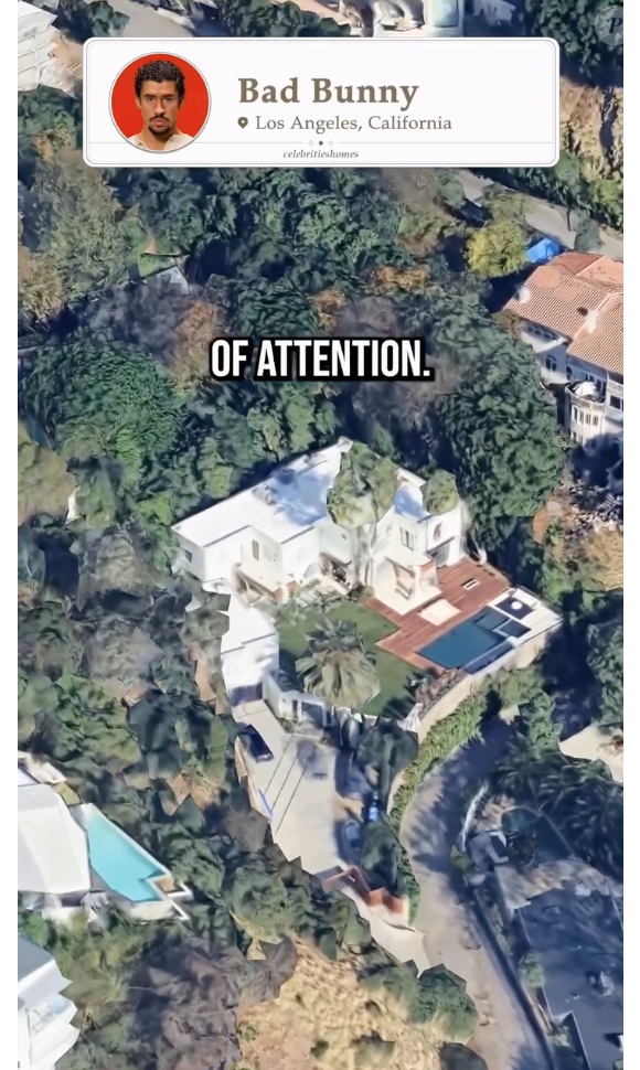 Propriedade é cercado por árvores e com vista para a cidade. Por dentro o cantor conta com bar, sala de estar rebaixada e 5 quartos