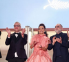 Nataly Rocha em Cannes, com o elenco do filme 'Motel Destino'