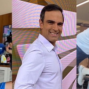 Com 51 anos hoje, Tadeu Schmidt passou por reeducação alimentar após bronca de médico e revela truques para controlar peso durante o 'BBB'