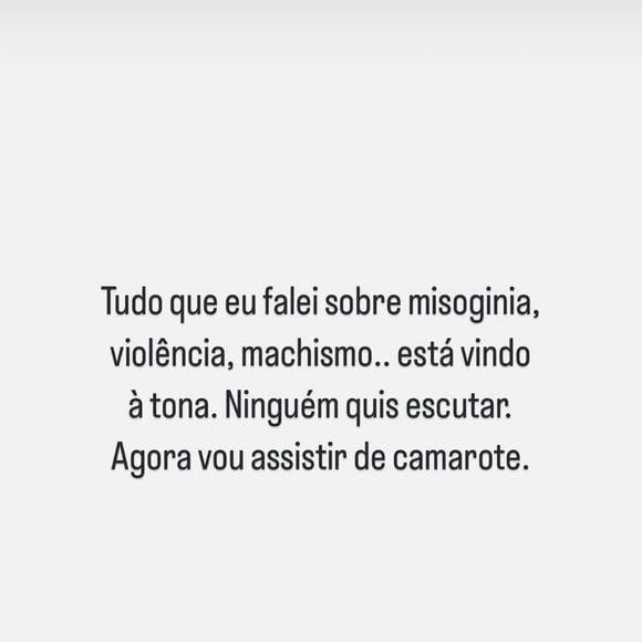 Mariana Goldfarb: ‘Tudo que falei sobre misoginia, violência, machismo… Está vindo à tona. Ninguém quis escutar. Agora vou assistir de camarote’