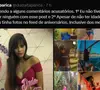 Ao rebater comentários, a internauta destacou que havia provas em seu feed de que era menor de idade