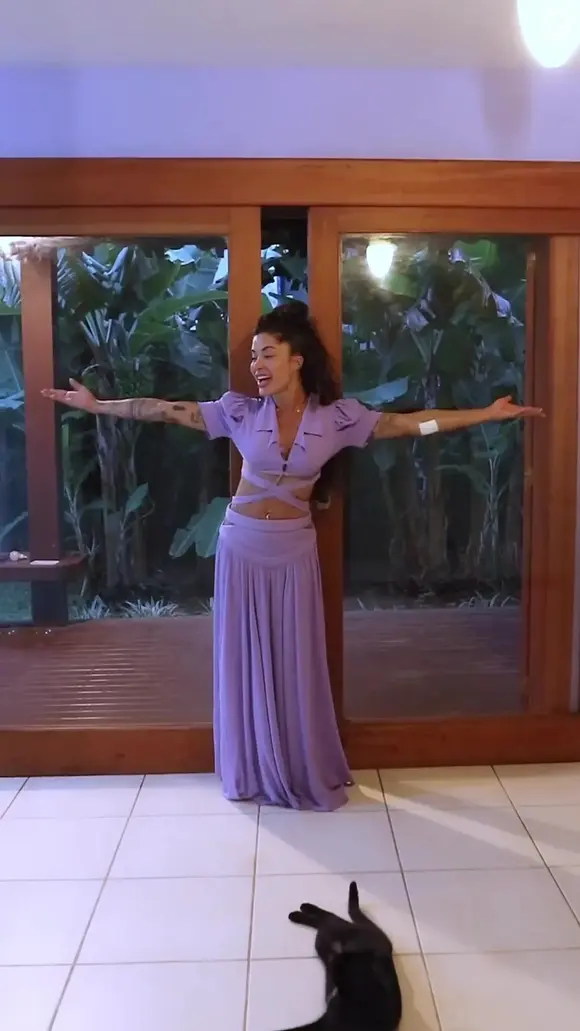 Aline Campos ainda construiu uma casa exclusiva para seus pets