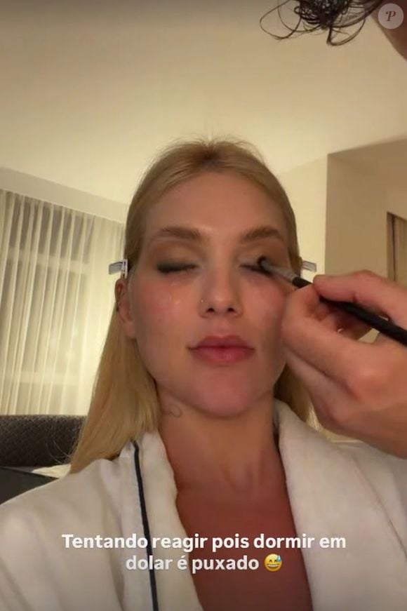 Virgínia surgiu sendo maquiada e revelou que estava prestes a curtir a noite de Miami