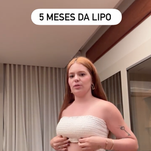 Viih Tube destacou sua barriga chapada, seios menos volumosos e sem flacidez
