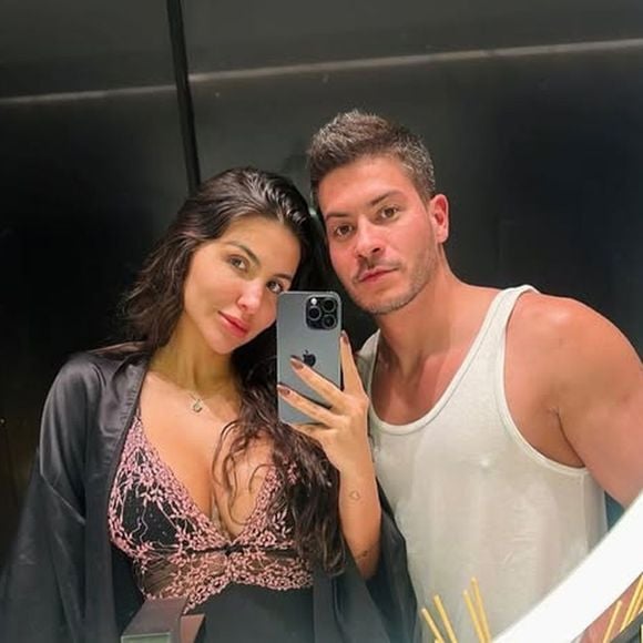 Gabriel é filho de Arthur Aguiar e Jheny Santucci