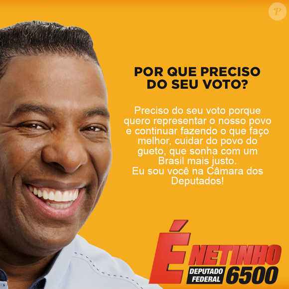 Netinho de Paula tentou cargo de Deputado federal pelo Rio de Janeiro mas não conseguiu
