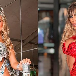 Pelada no Carnaval 2025, Ana Akiva é destaque do desfile da Colorado do Brás, que retorna ao Grupo Especial de SP; musa faz homenagem a Andressa Urach