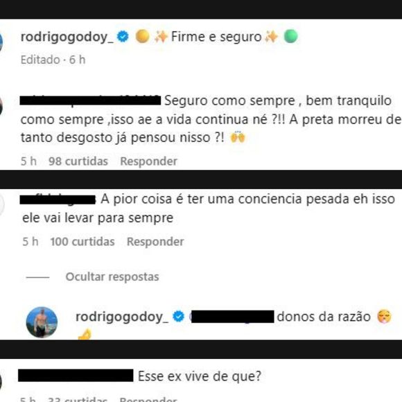 Rodrigo Godoy foi criticado por postar frases de efeito após a morte de Preta Gil