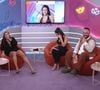 Thais Fersoza chegou a ouvir uma mensagem no celular durante a entrevista de Fernanda