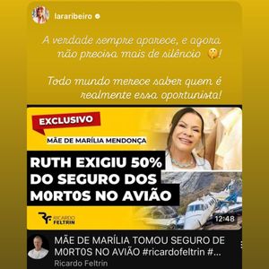 Mulher de Henrique Bahia compartilhou uma série de publicações de outras internautas com duras críticas a Ruth