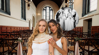 'O dia que eu nunca vou me esquecer': ex-'BBB 15' Talita abre álbum de fotos de casamento com esposa britânica; união aconteceu na Irlanda, em exuberante capela do século 18 com arquitetura clássica