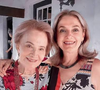 Glória Menezes ao lado da filha Maria Amélia Brito. Apesar de ter participado de uma produção da Globo, ela não seguiu carreira artística