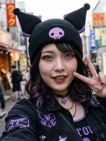 Os novos tênis da Converse envernizados na cor 'Kuromi' são supernostálgicos para quem viveu a fase emo nos anos 2000, com um toque romântico da Hello Kitty