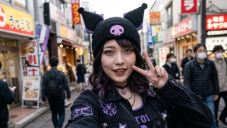 Os novos tênis da Converse envernizados na cor 'Kuromi' são supernostálgicos para quem viveu a fase emo nos anos 2000, com um toque romântico da Hello Kitty