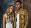 Bruna (Duda Batsow) é defendida por Iarley (Lucas Wickhaus) contra assédio de Robson (Eriberto Leão)