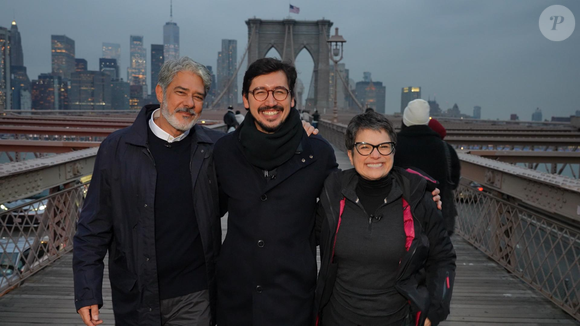 No primeiro programa, William Bonner e Sandra Annenberg viajaram para Nova York com o correspondente Nilson Klava