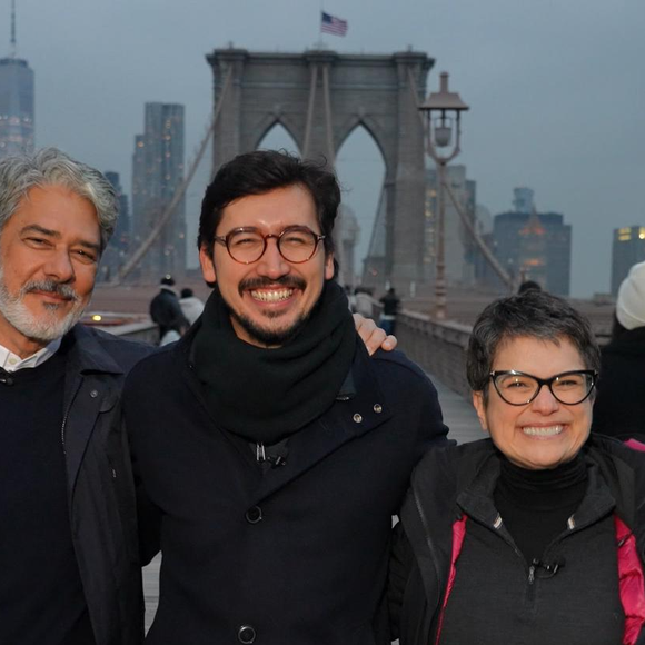 No primeiro programa, William Bonner e Sandra Annenberg viajaram para Nova York com o correspondente Nilson Klava