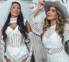 Look de festa julina para fugir do óbvio: Pocah surge de noivinha sexy com corset, véu e botas; Wanessa Camargo aposta em brilho e franjas