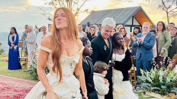 Renovação de votos de Giovanna Ewbank e Bruno Gagliasso: veja fotos de vestido com detalhes do século XVIII, filhos do casal e convidados famosos