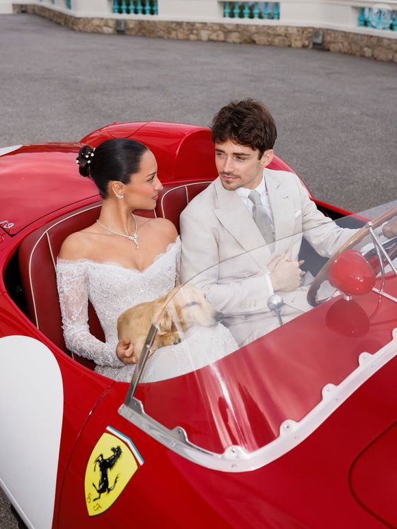 Ferrari do casamento de Charles Leclerc e Alexandra Saint-Mleux pode chegar a 38 milhões de dólares (R$ 199 milhões) em leilões