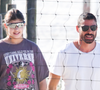 Filha de Cauã Reymond e Grazi Massafera, Sofia mostra habilidade no vôlei em flagra com o pai na praia. Fotos!