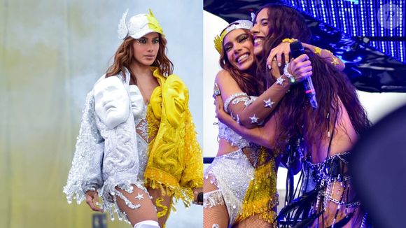 Anitta comandou mais um ensaio de Carnaval neste domingo, 8 de fevereiro de 2026, em São Paulo