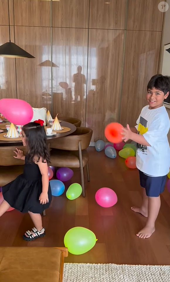 Simone ganhou uma festa de aniversário surpresa dos filhos