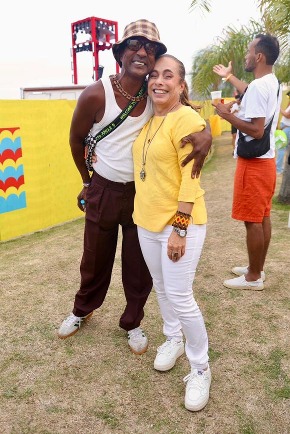 Cissa Guimarães e Luis Miranda no show de Ivete Sangalo