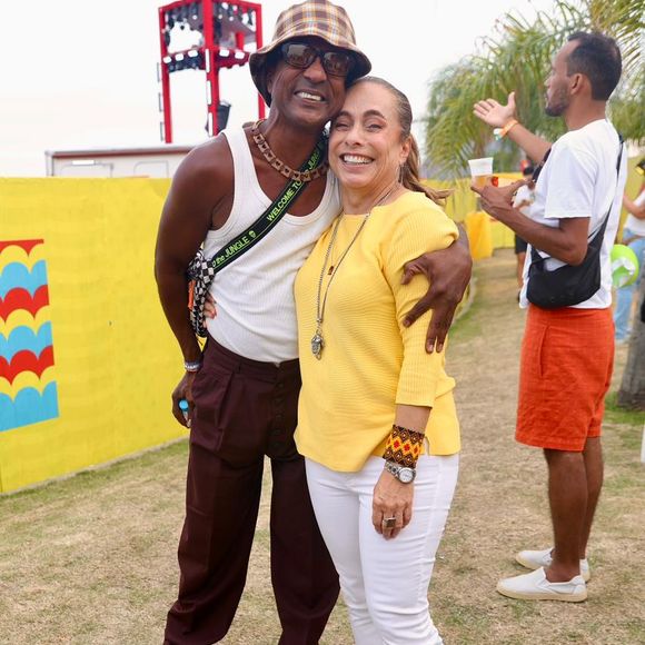 Cissa Guimarães e Luis Miranda no show de Ivete Sangalo