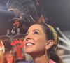 Ana Paula Padrão está curtindo o seu Carnaval com tudo o que tem direito