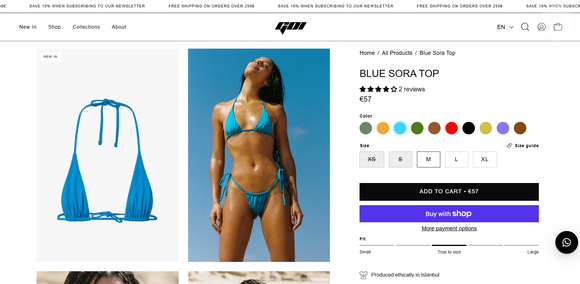 Virginia Fonseca aposta em biquíni da marca GOI: parte de cima custa R$ 330,63 e calcinha sai por R$ 295,82
