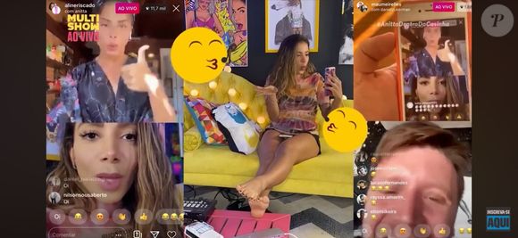 Em 2020, Anitta participava do Anitta Dentro da Casinha quando invadiu uma live de Aline Campos, que hoje está no BBB 26