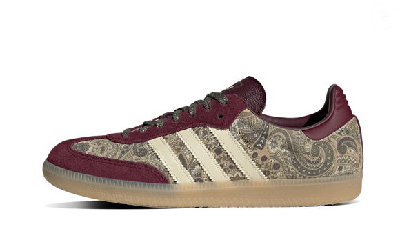 Os novos Adidas Samba OG x Liberty London reinventam o clássico da marca com estampa paisley e proposta boho que já virou desejo entre as apaixonadas por moda