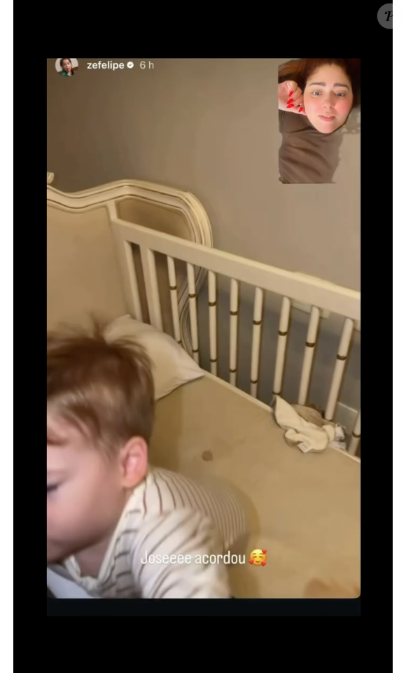 No vídeo, o que roubou a cena foi o berço de José Leonardo, que segundo internautas estaria sujo