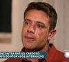 Rafael Cardoso contou ter decidido se internar por conta própria