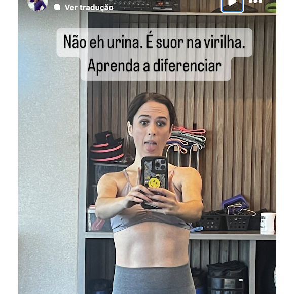 Tatá Werneck surpreende com abdômen sarado