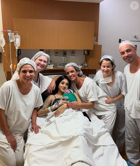 Bia Miranda deu à luz Maysha na última semana