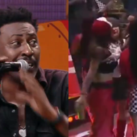 ‘A Fazenda': visivelmente constrangido, cantor do grupo Pixote abandona show no reality após confusão generalizada entre peoas