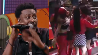 ‘A Fazenda': visivelmente constrangido, cantor do grupo Pixote abandona show no reality após confusão generalizada entre peoas