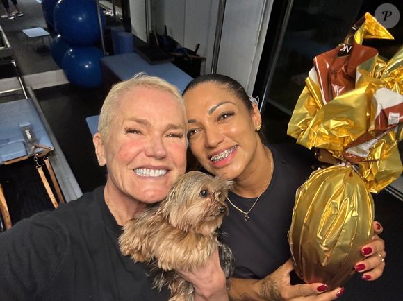 Xuxa Meneghel conta com a ajuda da personal trainer Vanessa Barbosa para melhorar seu desempenho nos treinos
