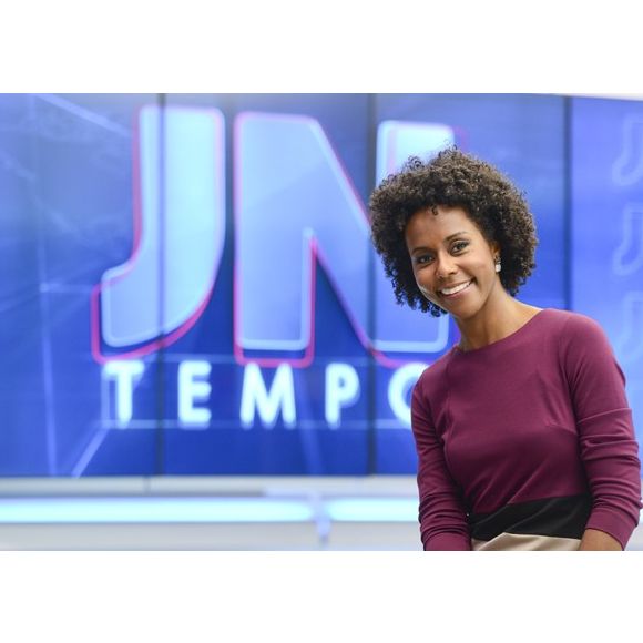 Maju Coutinho nunca tinha visto William Bonner pessoalmente. A jornalista comandava a previsão do tempo em São Paulo, enquanto o telejornal é gravado na capital carioca