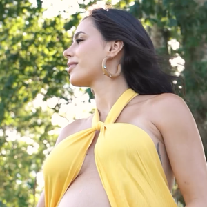 Já na reta final da gravidez, Bruna Biancardi apareceu belíssima em um vídeo exibindo sua barriga