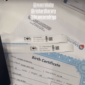 Fábio de Melo mostrou certidão da boneca