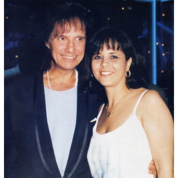 Roberto Carlos com Maria Rita, considerada o grande amor da vida do rei. Ela faleceu de câncer em 1999