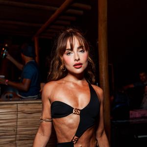 Jessica Cardoso usou look preto no Pré-Réveillon 2025