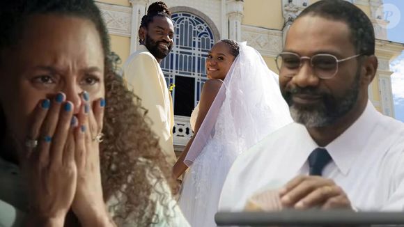 Na última semana de 'Volta por Caim', Madalena (Jessica Ellen) vê espírito de Lindomar (MV Bill) no dia do casamento com Jão (Fabrício Boliveira)