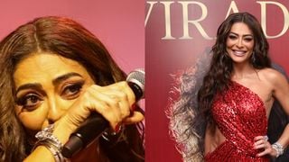 Vestido vermelho e fenda no limite: Juliana Paes usa look arrasador e chora em coroação como Rainha de Bateria da Viradouro para carnaval 2026