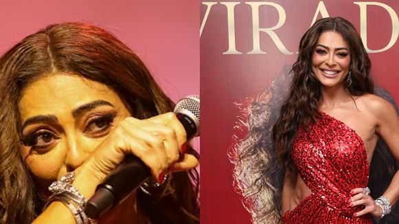 Vestido vermelho e fenda no limite: Juliana Paes usa look arrasador e chora em coroação como Rainha de Bateria da Viradouro para carnaval 2026